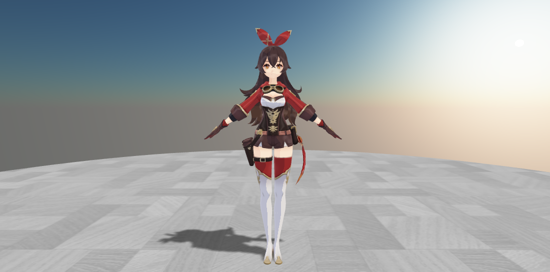 原神安柏MMD模型(图1)