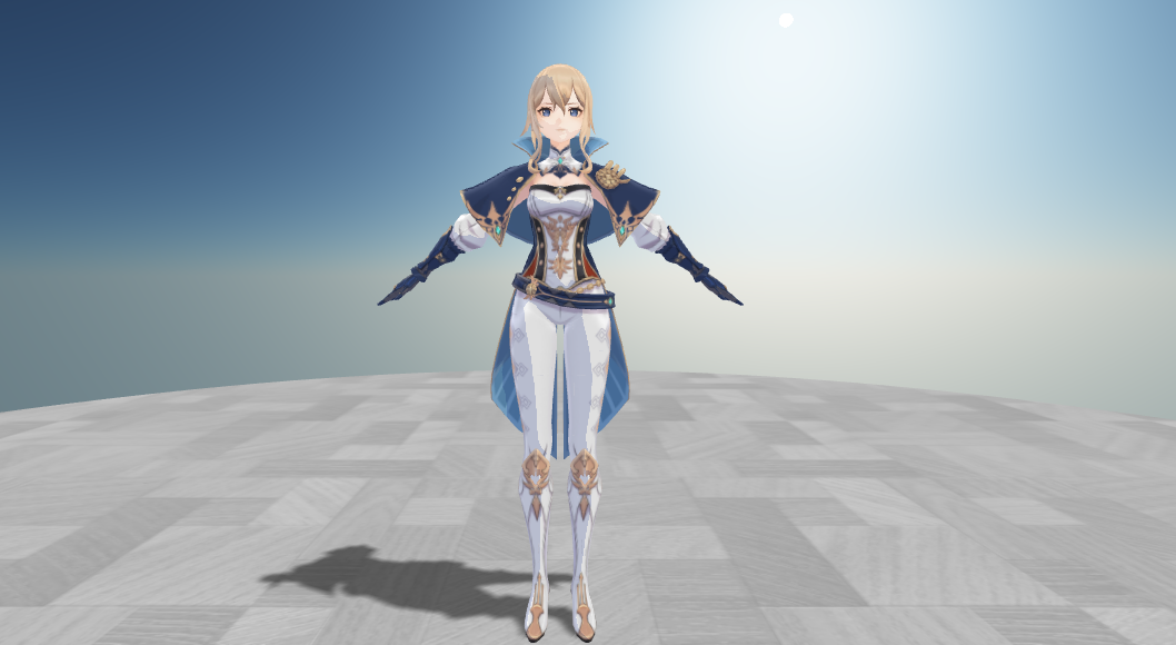 原神琴MMD模型(图1)