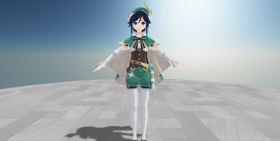原神温迪MMD模型(图1)