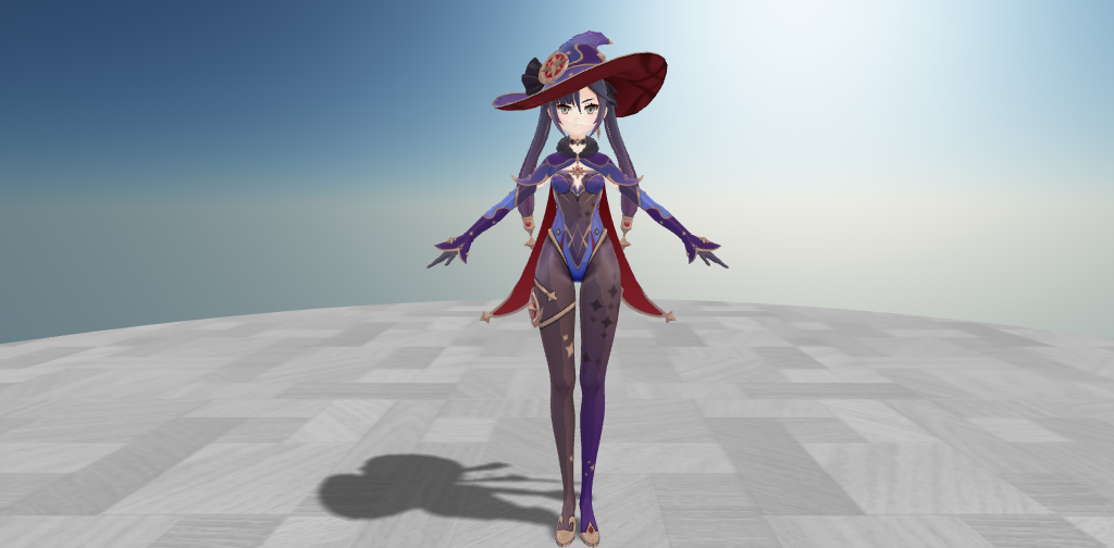 原神丽莎MMD模型(图1)