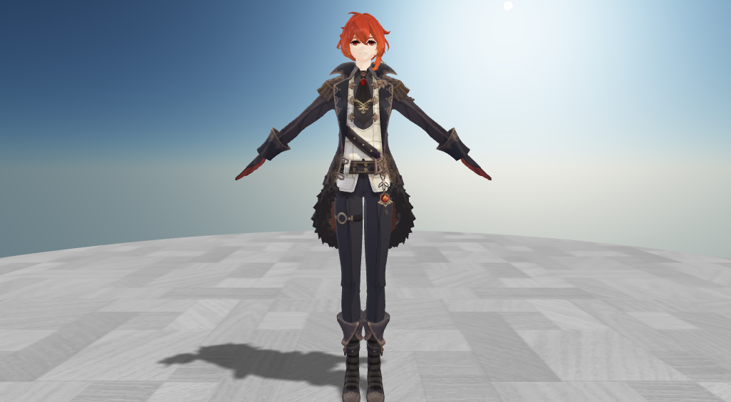 原神迪卢克MMD模型(图1)