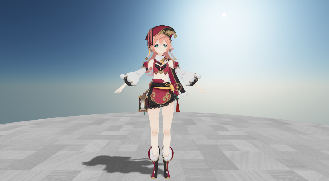 原神烟绯MMD模型(图1)
