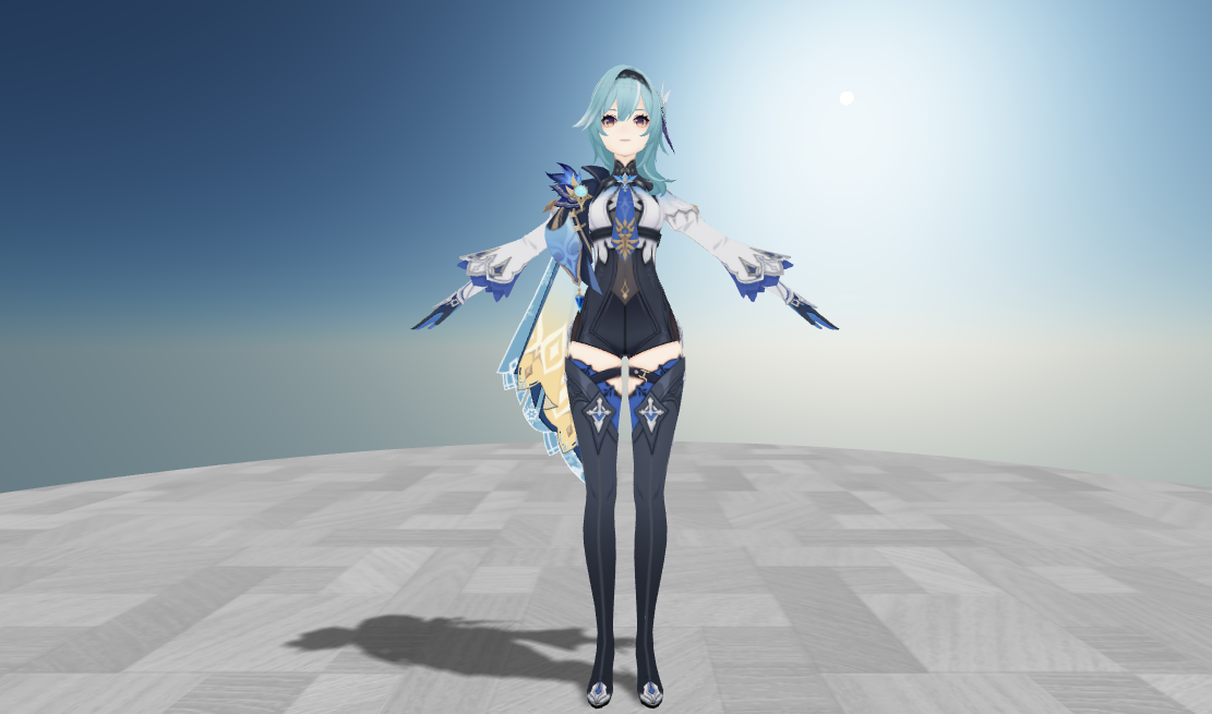 原神优菈MMD模型(图1)