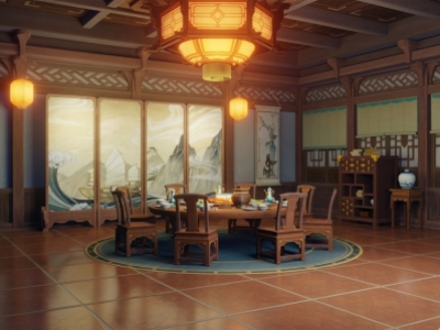 原神新月轩场景【Blender】